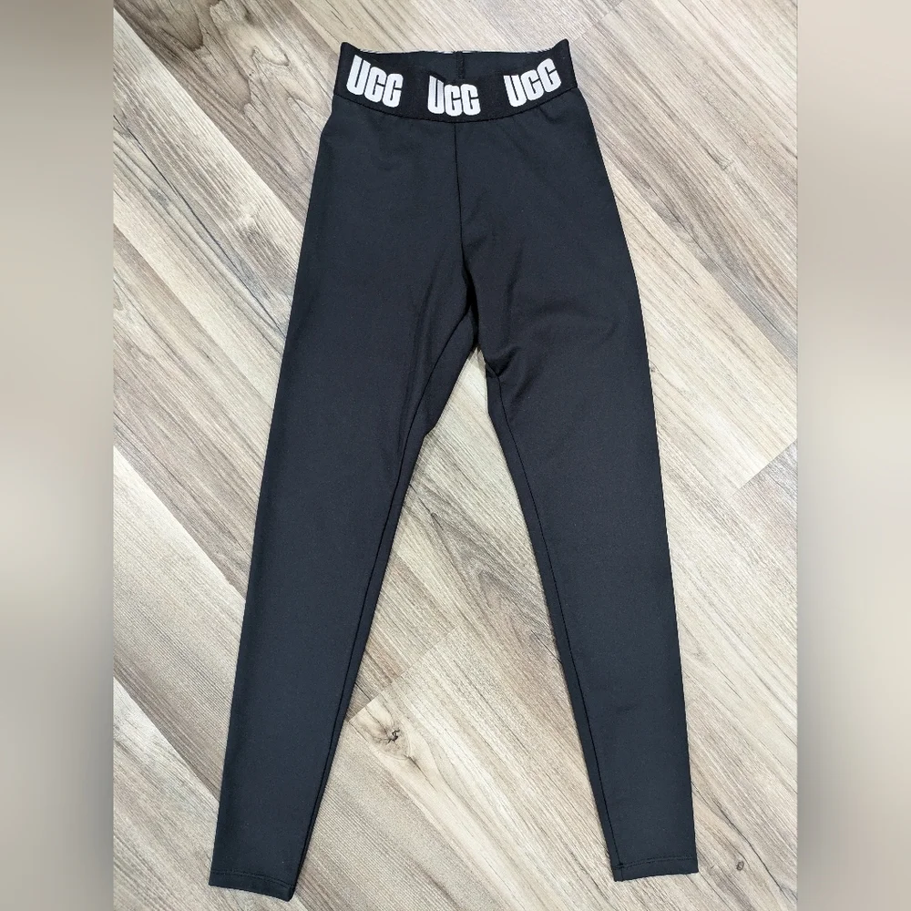 UGG 1136895 Tar Mckena Logo Leggings Black XS - Picture 4 of 9